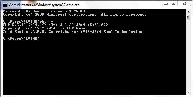 Result PHP -v